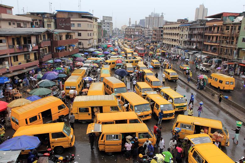 scenery of Lagos Traffic